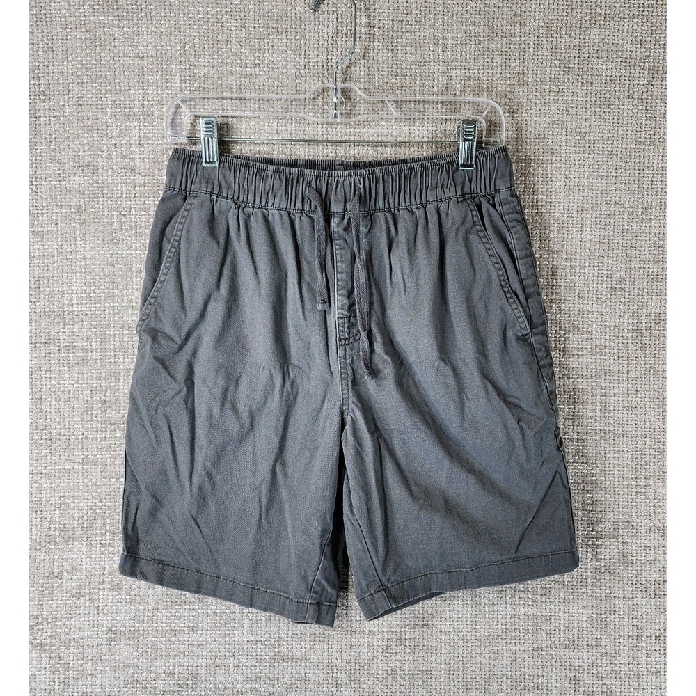Katin Cotton Shorts Mens Small Gray Pullon Elastic‎ Waist Chino Preppy Casual